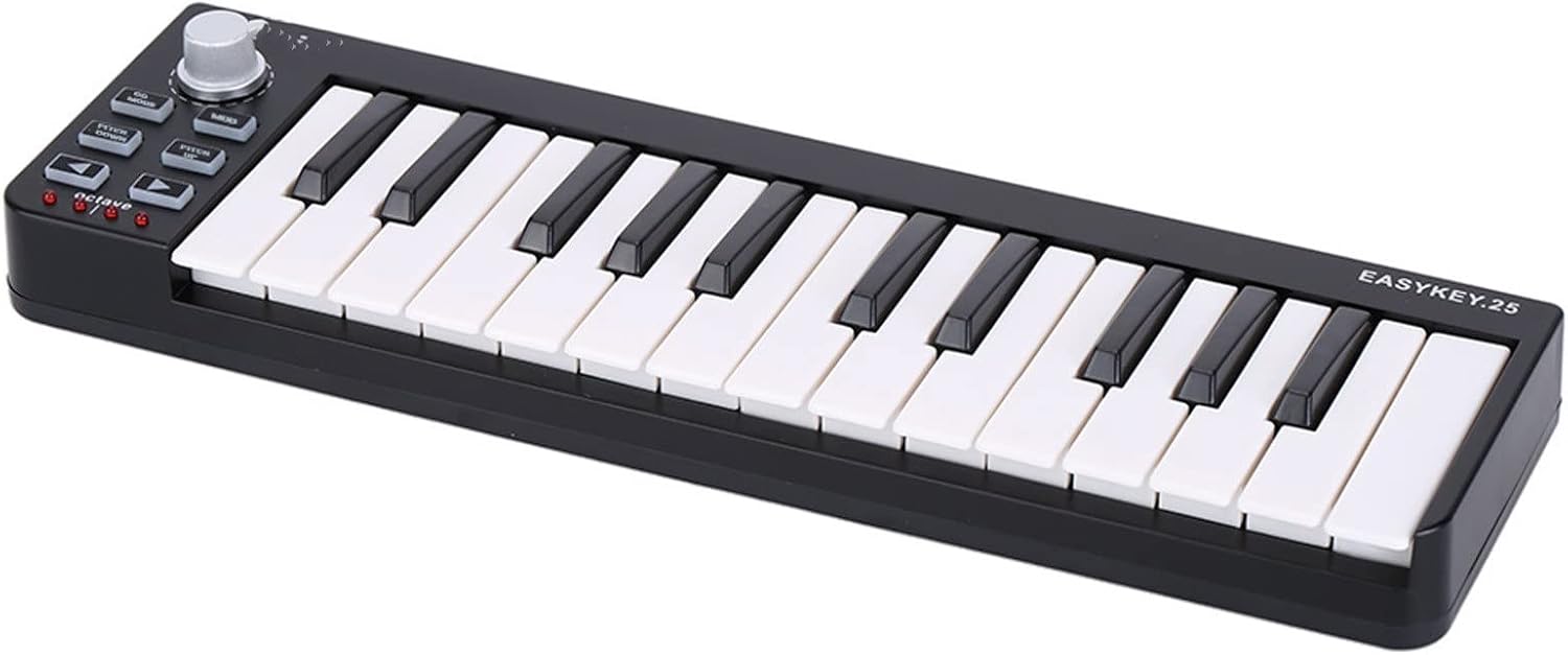 Keyboard Piano 25 Portable MIDI Keyboard Mini 25-Key USB MIDI Controller 25-Key MIDI Keyboard Controller Instruments