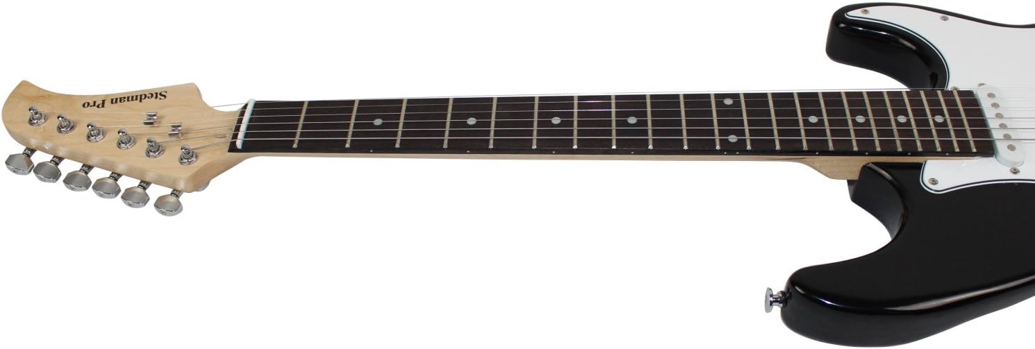 Beginner Series 39-Inch Electric Guitar with 10-Watt Amp, Case, Strap, Cable, Capo, Picks, Electronic Tuner, Stringwinder and Polish Cloth - Black