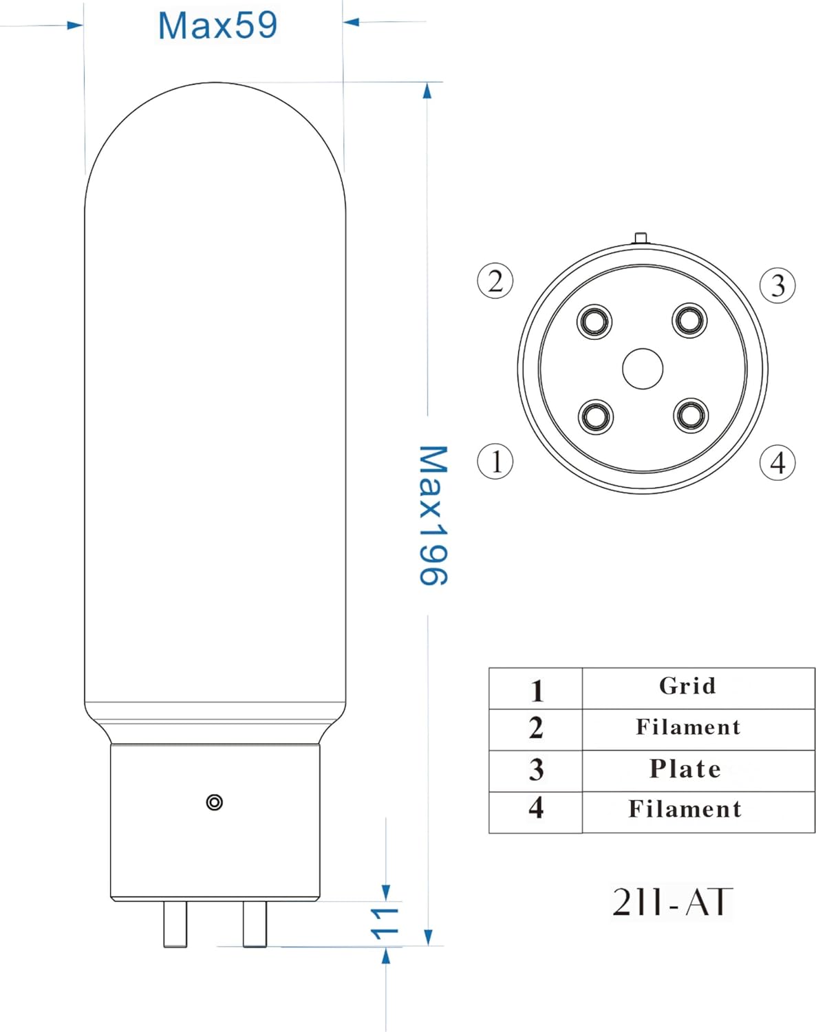 PSVANE Horizon Series 211-AT Vacuum Tube Amplifier Matched Pair (2 Pack)