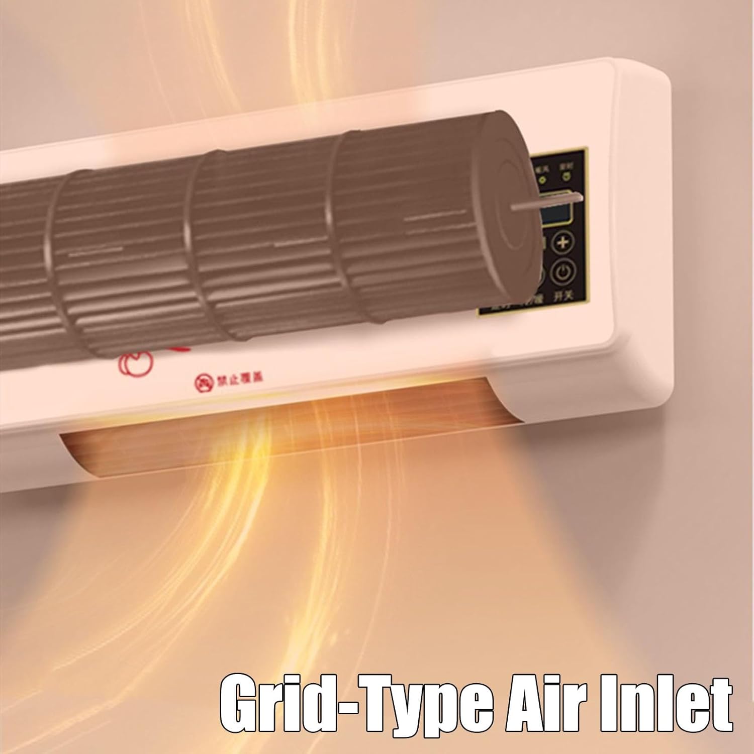 Portable Air Conditioning Mini Wall Mounted Ac Unit Heater for Bedroom, 2 In 1 Smart Cold and Hot Air Conditioners Mini AC/Heating System with Remote Control(Yellow)