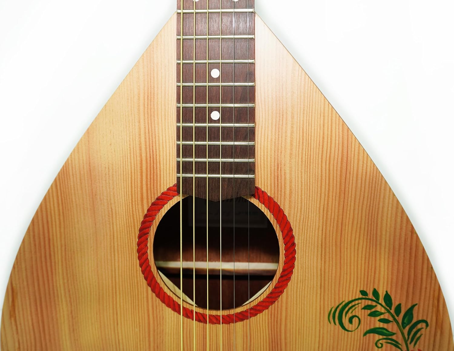 Acoustic Guitar 6 Strings Lute Kobza made in Ukraine Trembita Original Folk Musical Instrument Natural Wood Hand Painted Very Beautiful Sound