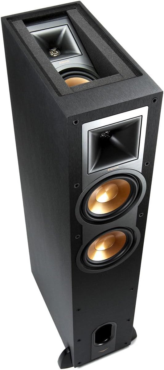 Klipsch Reference R-26FA Floorstanding Speaker, Black, Pair
