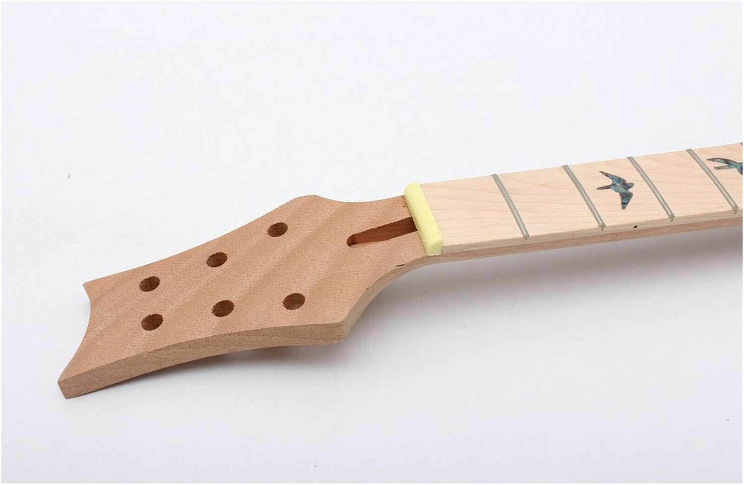 Unfinished Guitar Body 1set Electric Guitar Kit Guitar Neck 22 Fret Maple Mahogany Semi Hollow Body Guitar DIY Accessory