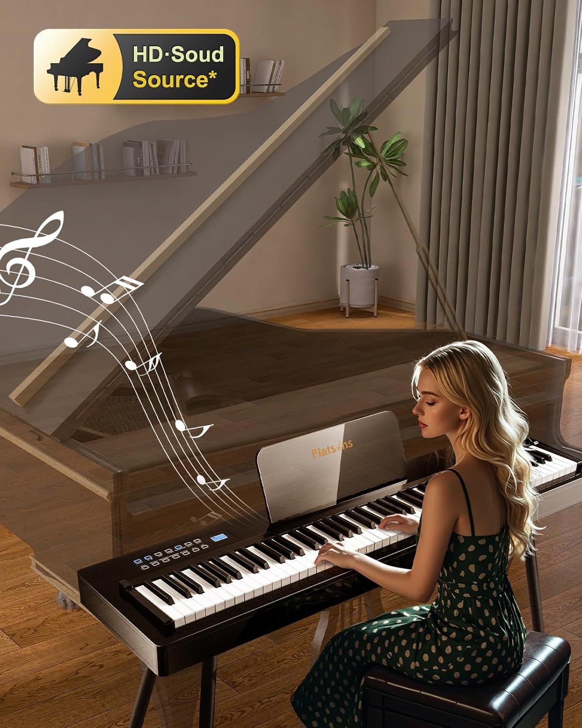 LIV-B01 Digital Piano Real Sampling, KMF-1 Multi Effects Guitar Pedal