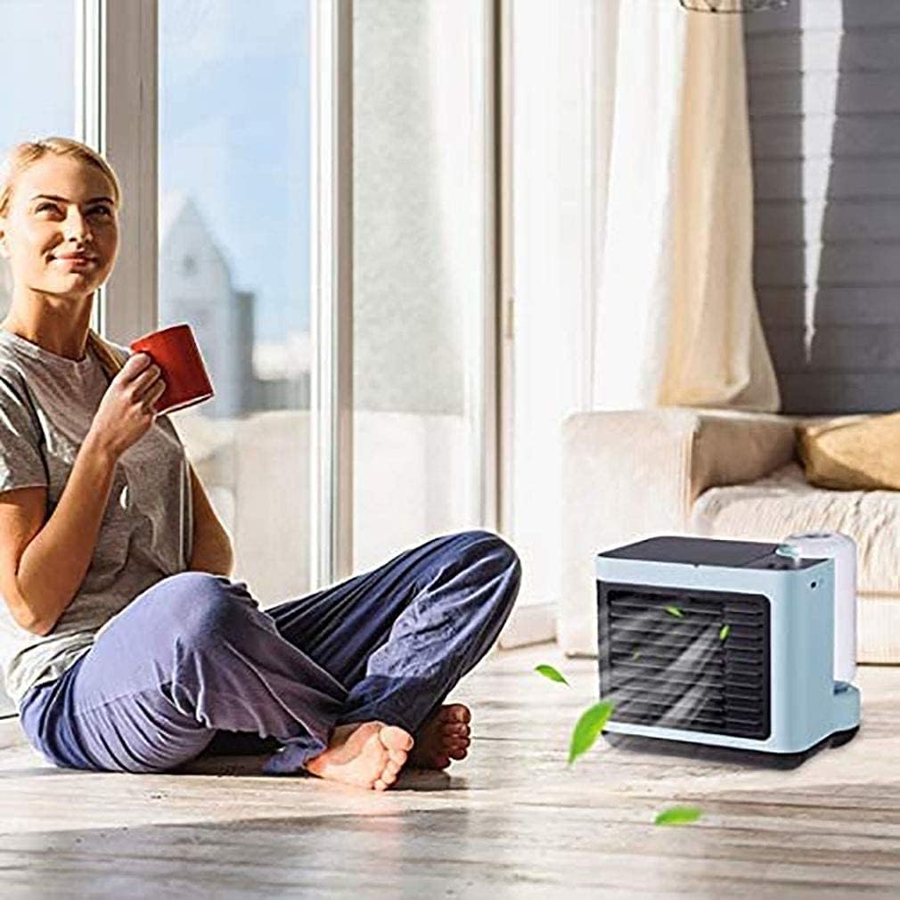 Evaporative Coolers Portable Air Conditioner Fan, Silent Electric Fan Air-coo Mobile Water-coo Humidifier Small Air Conditioner for Home Or Office