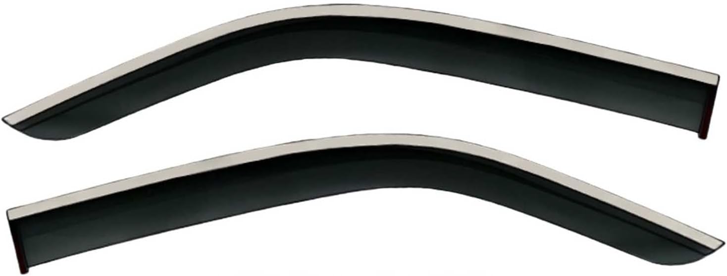 Window Deflectors for Toyota Hiace MK5-H200 2005-2018, Sun Rain Guard Window Visors Vent Shades with Bright Stripes Car Accessories