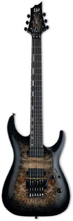 ESP Guitars 6 String Electric Guitar, Black Natural Burst, Right (LH1001FRBPBLKNB)