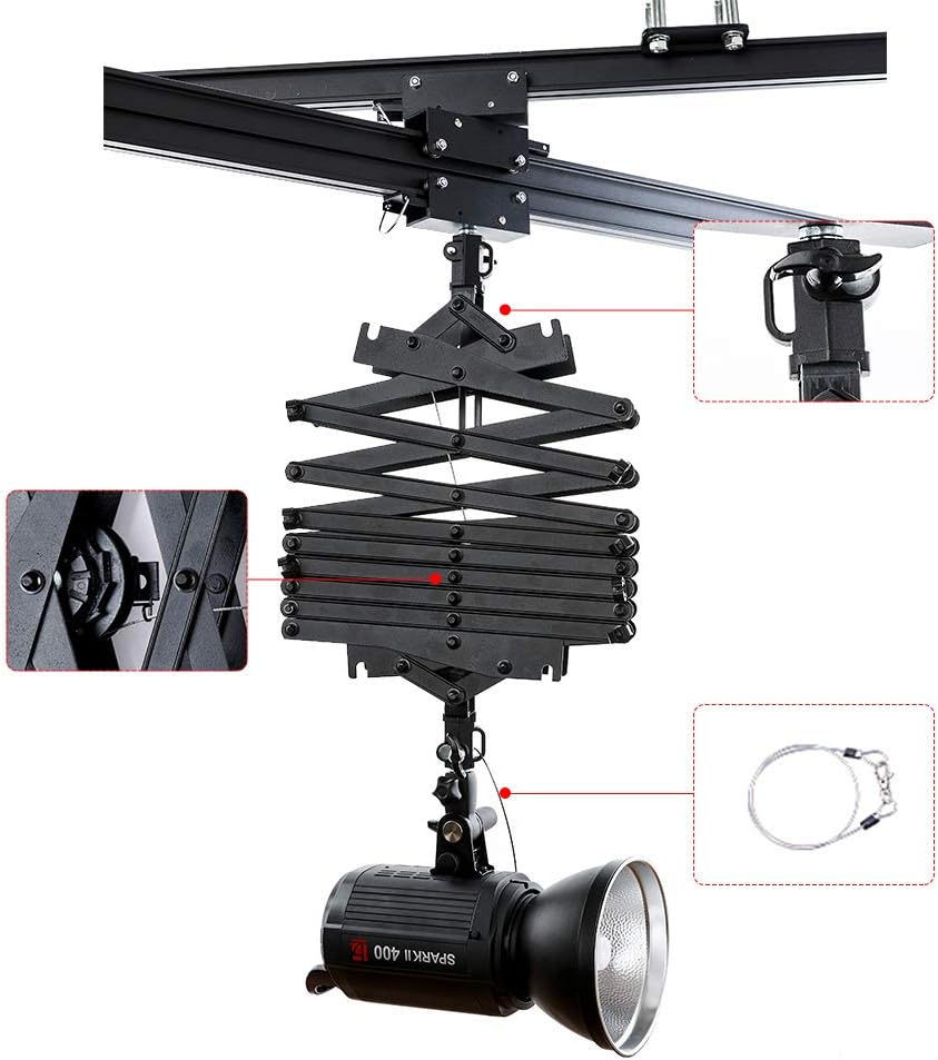 2M Pantograph for Studio Ceiling Rail System Ceiling Mounting Rail System Accessories(Pantograph)
