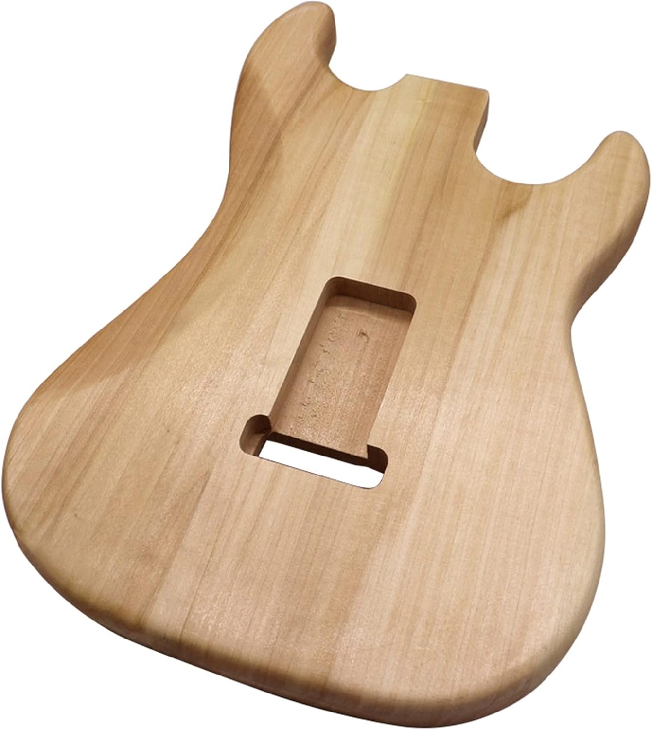 Left Hand Electric Guitar Body Poplar Wood Natural Color 5.7CM Pocket Width DIY Guitar Kit