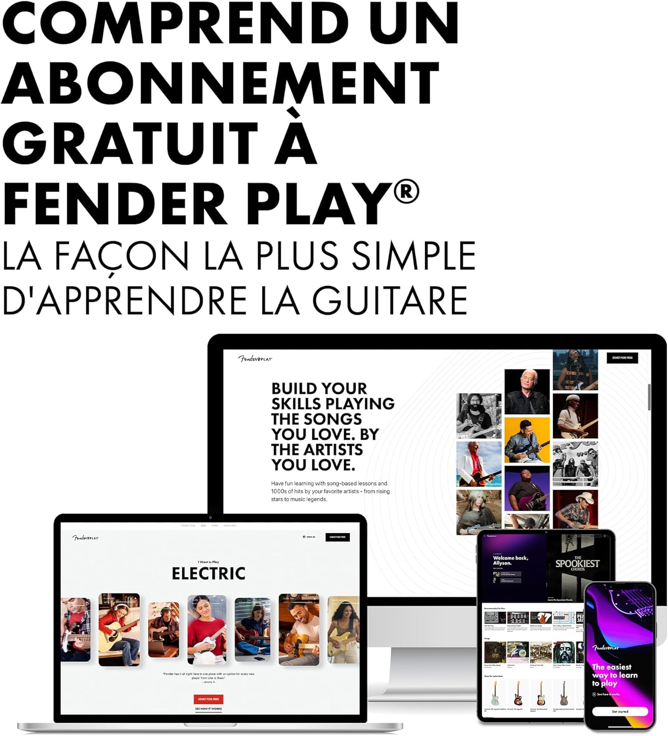 Squier Mini Stratocaster Electric Guitar, with 2-Year Warranty, Black, Laurel Fingerboard