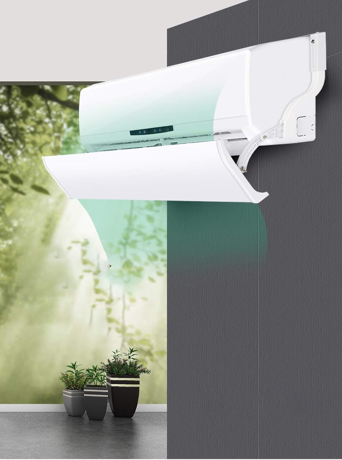 Air conditioning deflector Wall-mounted Air Conditioner Wind Deflector, Household Air Conditioner Wind Direction Deflector, Anti-straight Wind Deflector, Adjustable Wind Deflector
