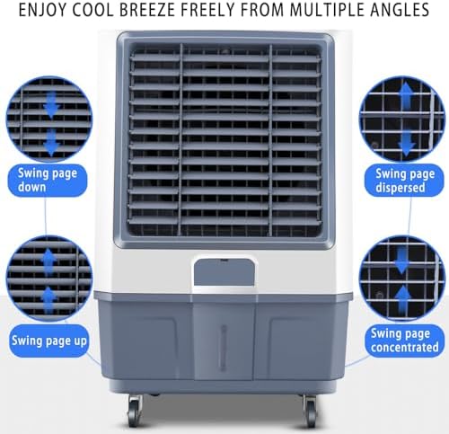 Small Portable Air Conditioner Portable Room Air Conditioners Portable Evaporative Air Cooler Hairstyle Air Cooler Three-speed Adjustment A 25.6 * 16.5 * 47.2 IN