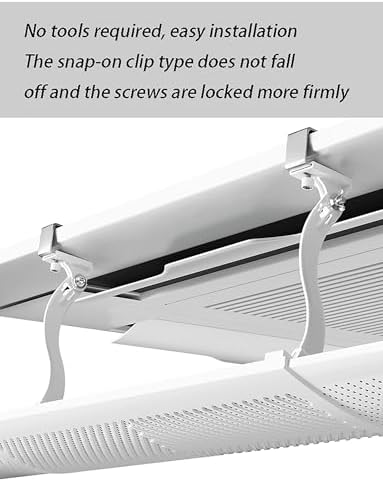 Air Conditioner Deflector for Ceiling Central Air Conditioning Telescopic Design 58-90cm, Angle Adjustable, Prevent The Air from Blowing Straight