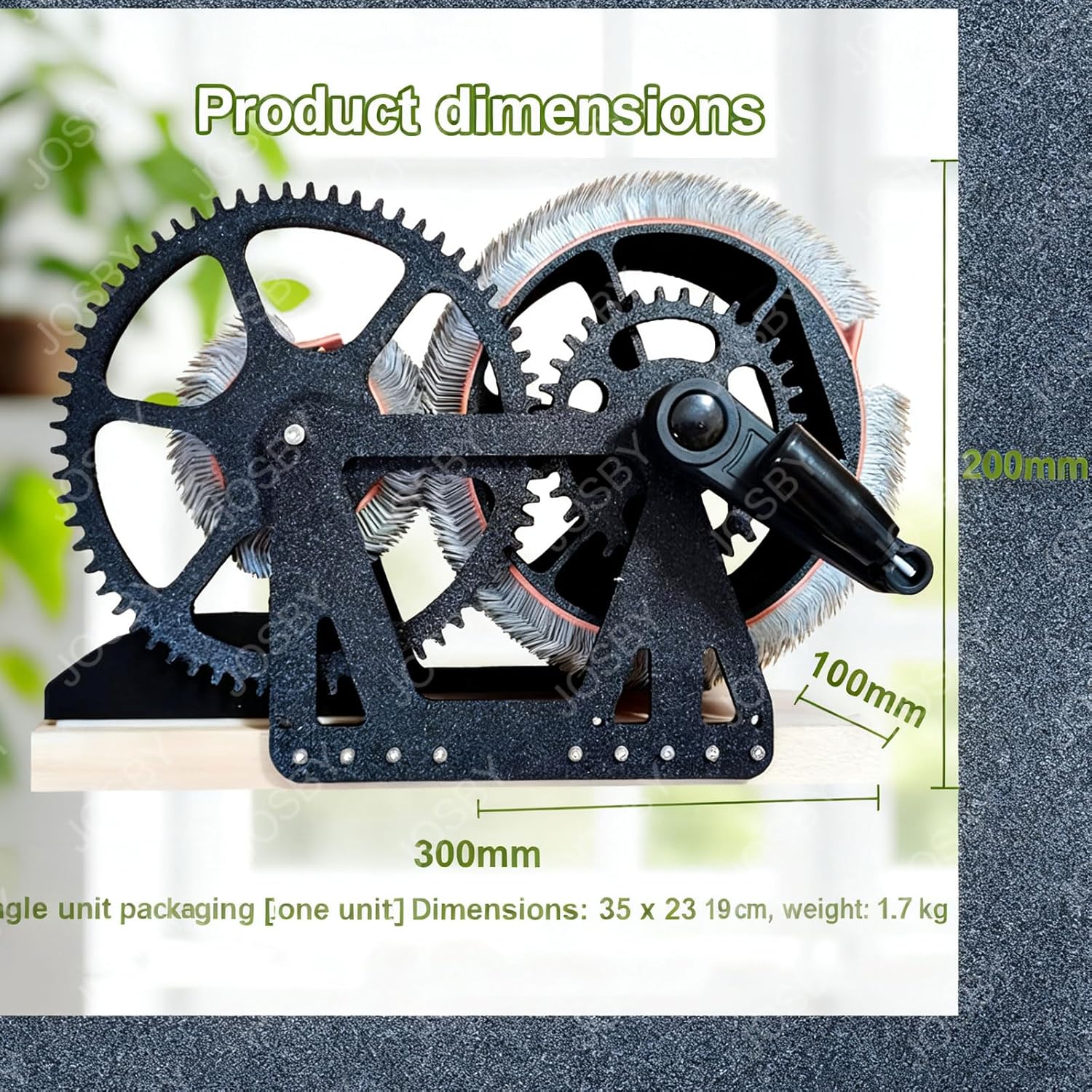 Manual Carder, Hand Crank Wool Combing Machine, Fast Color Mixing, Combing, Spinning, Wool Felt Color Mixer, Fleece Carders, Sheep Fleece Drum Carder, for DIY Craft Make Felt Animals, Handmade