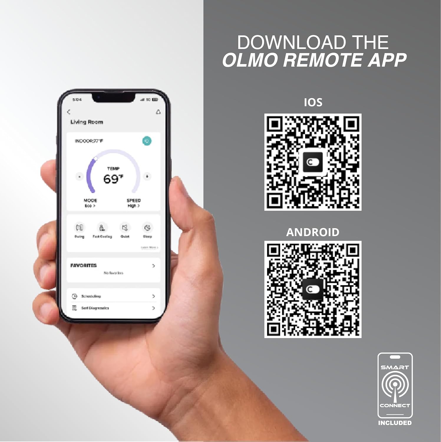 OLMO 24,000 BTU Ductless Mini Split Air Conditioner & Heat Pump – 19.5 SEER2 – 16FT Installation Kit Included – 230V Inverter System – Pre-Charged with R-32