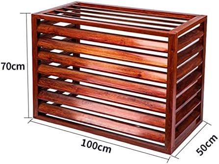 Cover for Outdoor Air Conditioner Fence Screen -Tall, Weatherproof Aluminum Louver Grille Central Air Conditioner Covers, Freestanding Enclosure to Cover Garbage Or Ac Units,Garden Plant Stand