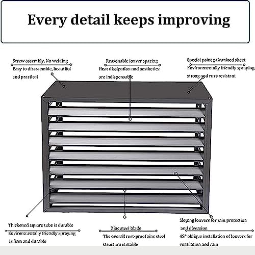 Cover for Outdoor Air Conditioner Fence Screen, Air Conditioning Covers, Trash Enclosure, Aluminum Air Conditioning Cover, Privacy Fence, Flower Rack Shutters