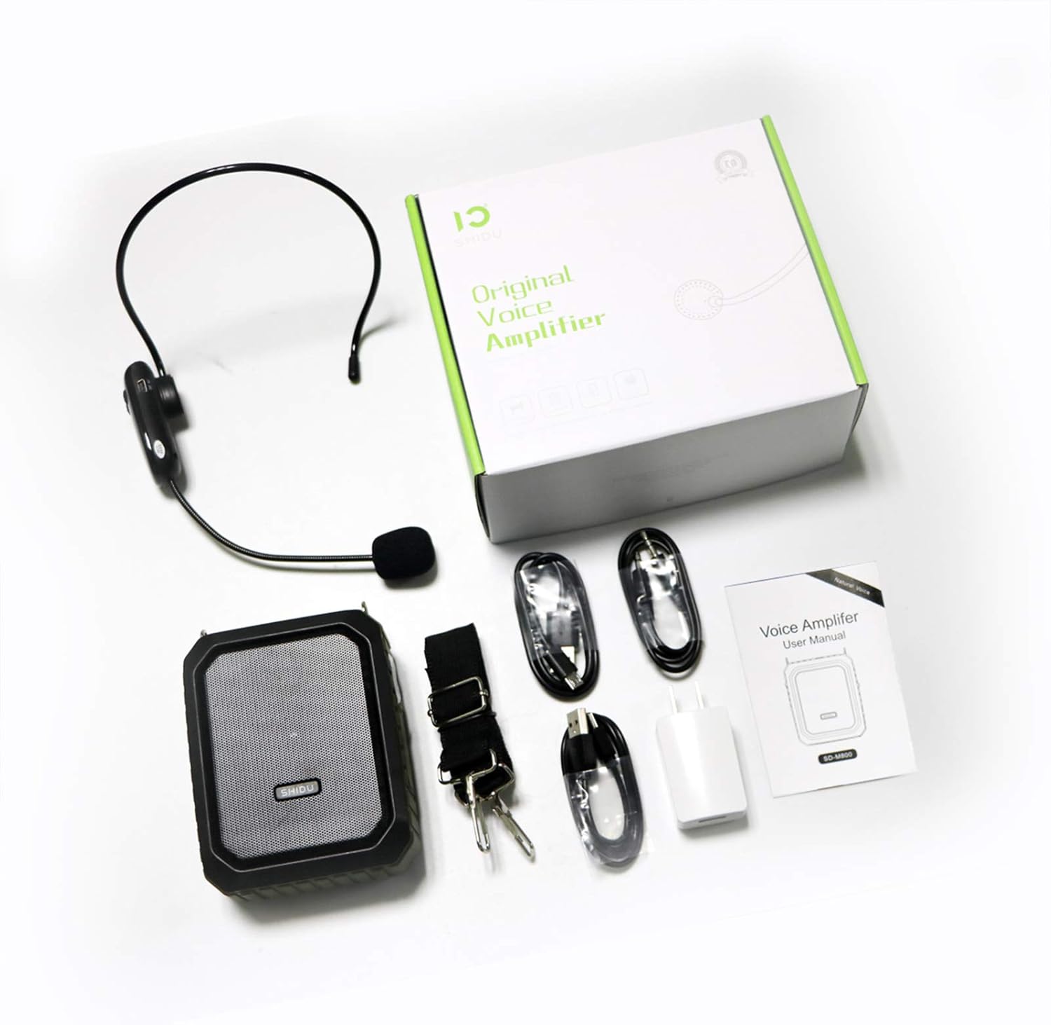 Voice Amplifier with Wireless Headset Mic - 18W 4400mAh Rechargeable Mini Pa System, Bluetooth 4.2, Waterproof IPX5 Portable Speaker for Teacher, Outdoors