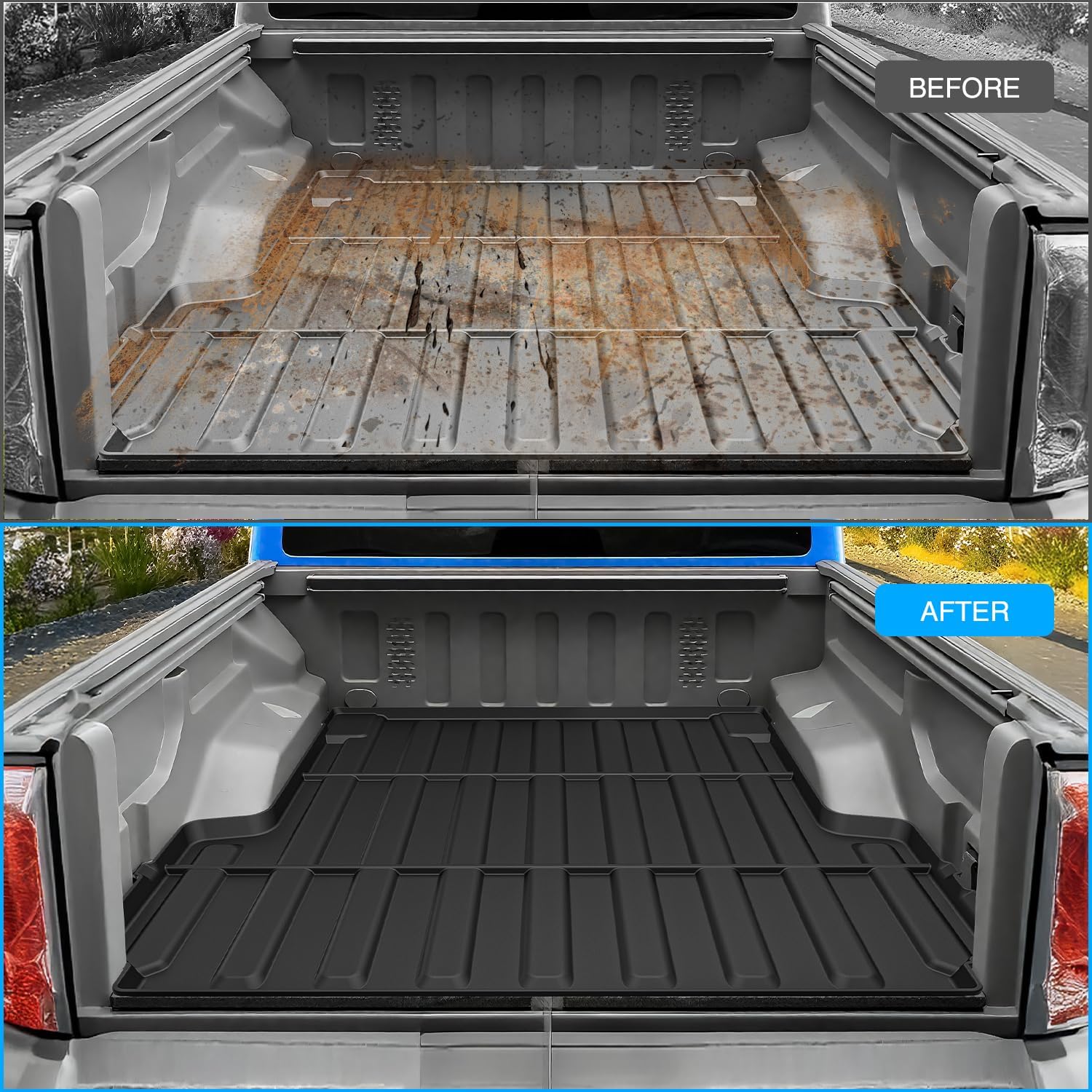 Nilight Truck Bed Mat 5 FT for 20-25 Jeep Gladiator JT, TPE Heavy-Duty Pick-up Bed Liner for Gladiator 2020 2021 2022 2023 2024 2025 Accessories, Anti-Slip Texture, All Weather Protection