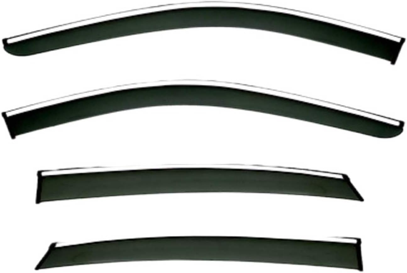 Window Deflectors for Cadillac CT6 MK2 2023+, Sun Rain Guard Window Visors Vent Shades with Bright Stripes Car Accessories