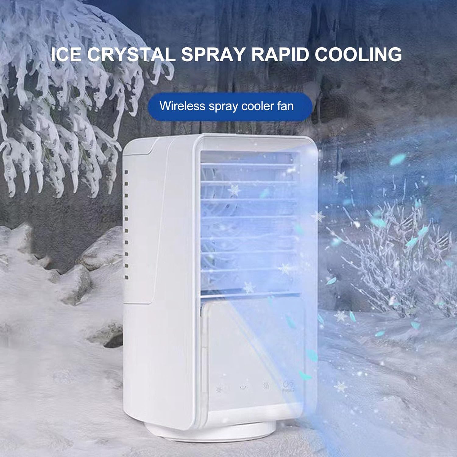 Air Conditioner USB Charging Mini Air Conditioner Portable Cooling Fan 700ml Water Tank Capacity Air Cooler for Bedroom Desk Camping