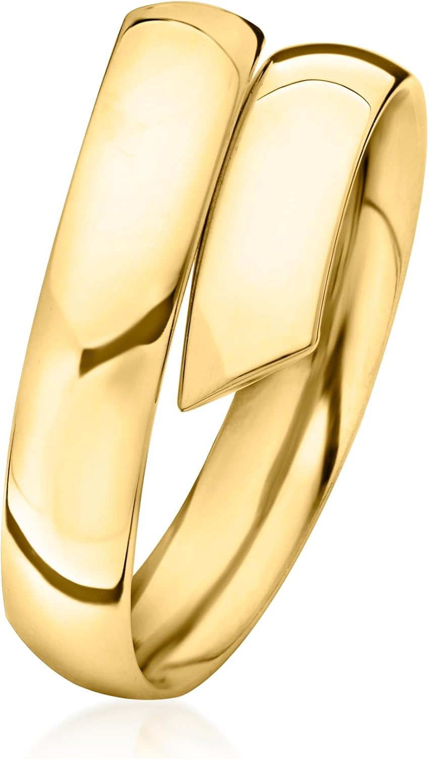 Ross-Simons Italian 18kt Yellow Gold Bypass Ring