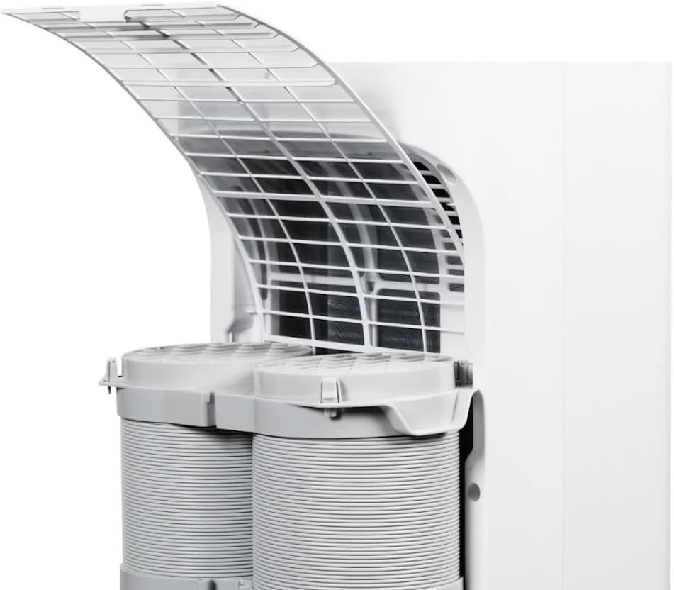 Hisense 8000 BTU 350 Sq. Ft. with Inverter Compressor, Dual Hose Portable Tower Air Conditioner HIAP0825TWD, up to 350 Sq Ft., Wi‑Fi app control for Alexa/Google, Oscillating - HIAP0825TWD (Renewed)