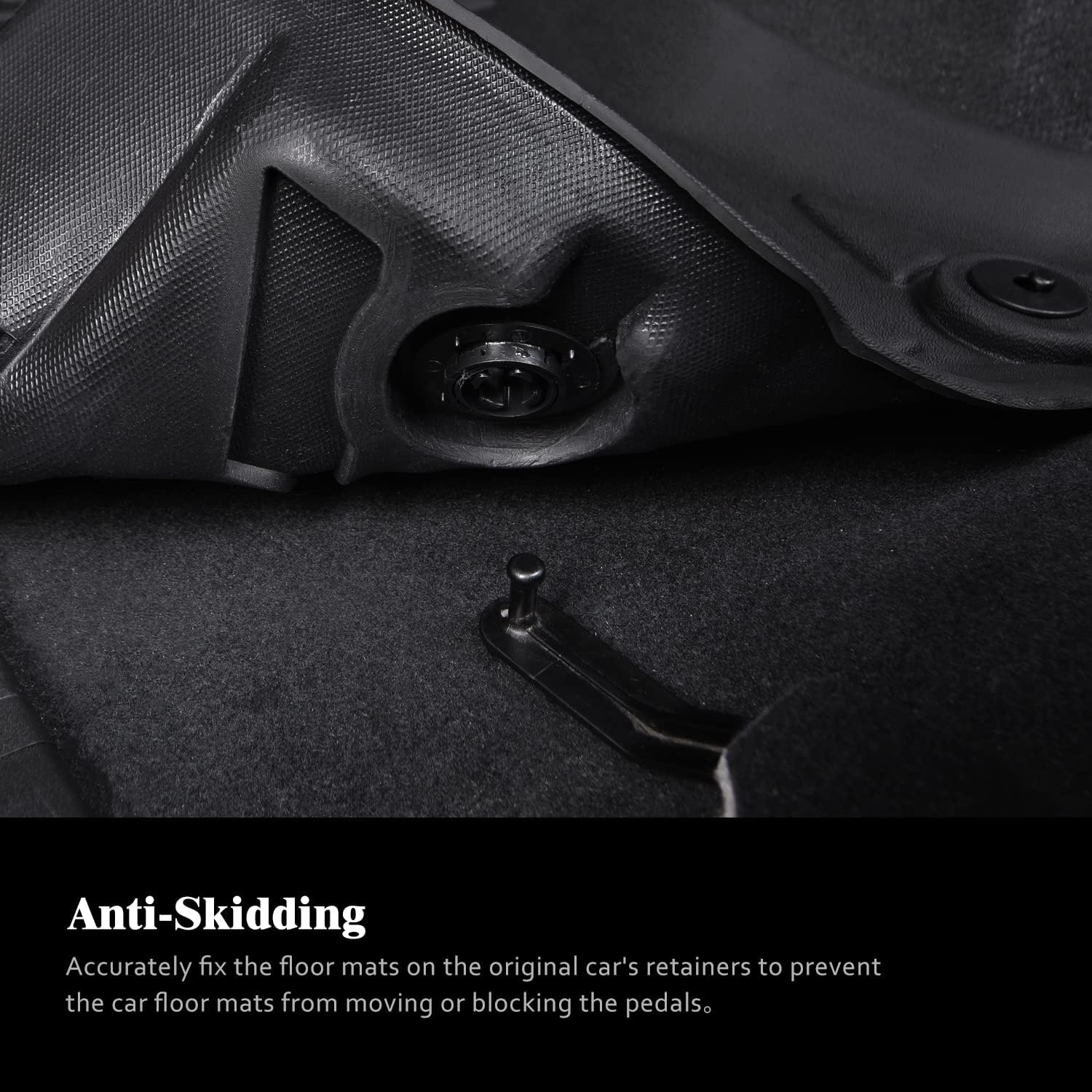 Floor Mats & Cargo Liner for 2026 Cadillac Vistiq 6 Seats Bucket Seats,TPE All Weather Protection Slush Floor Liner for Vistiq Accessories(Trunk Mat+Backrest Mat+Floor Mat)