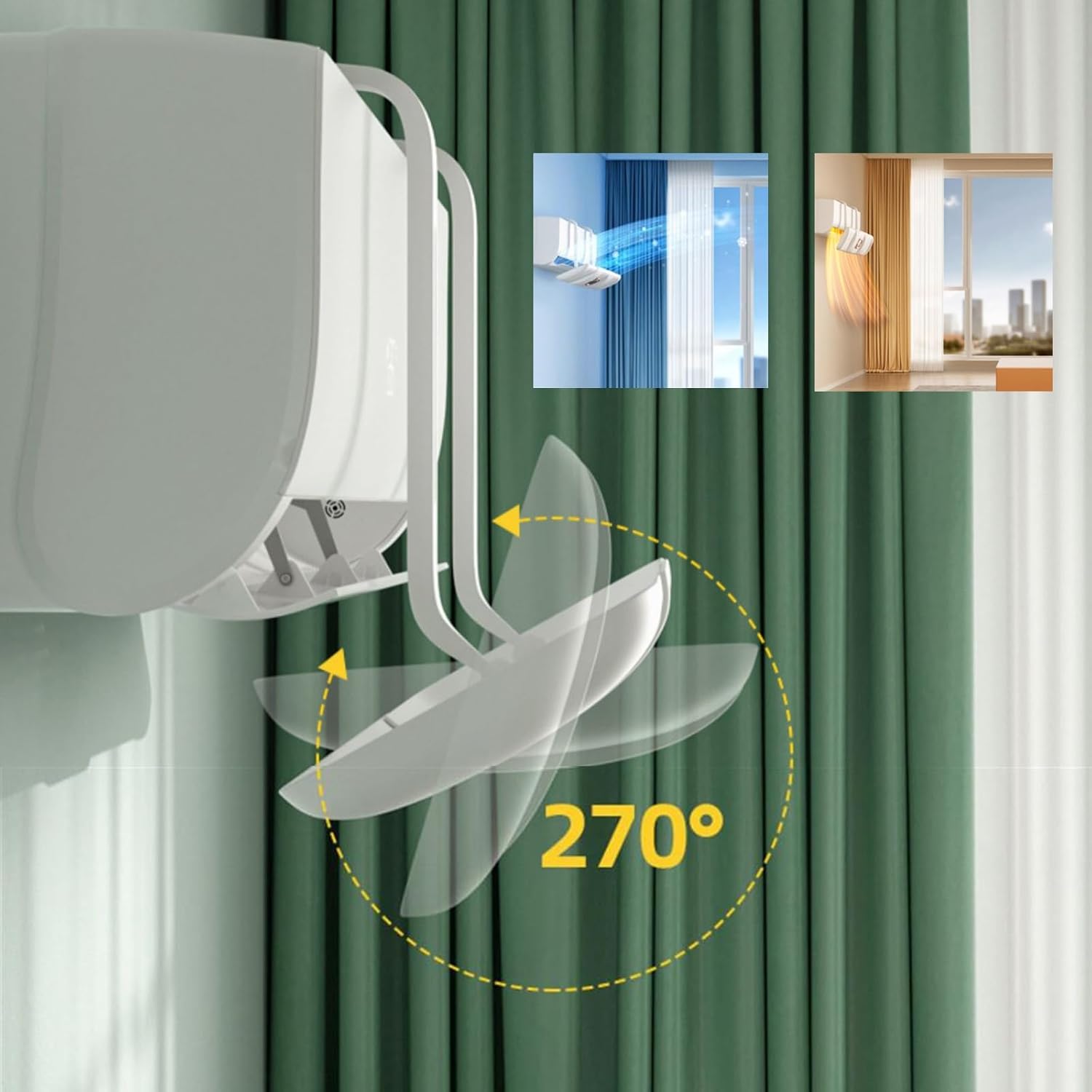 Adjustable Air Conditioner Deflector, Universal Retractable Air Conditioner Shiel, Anti Direct Blowing Wind, Applicable to Home and Company