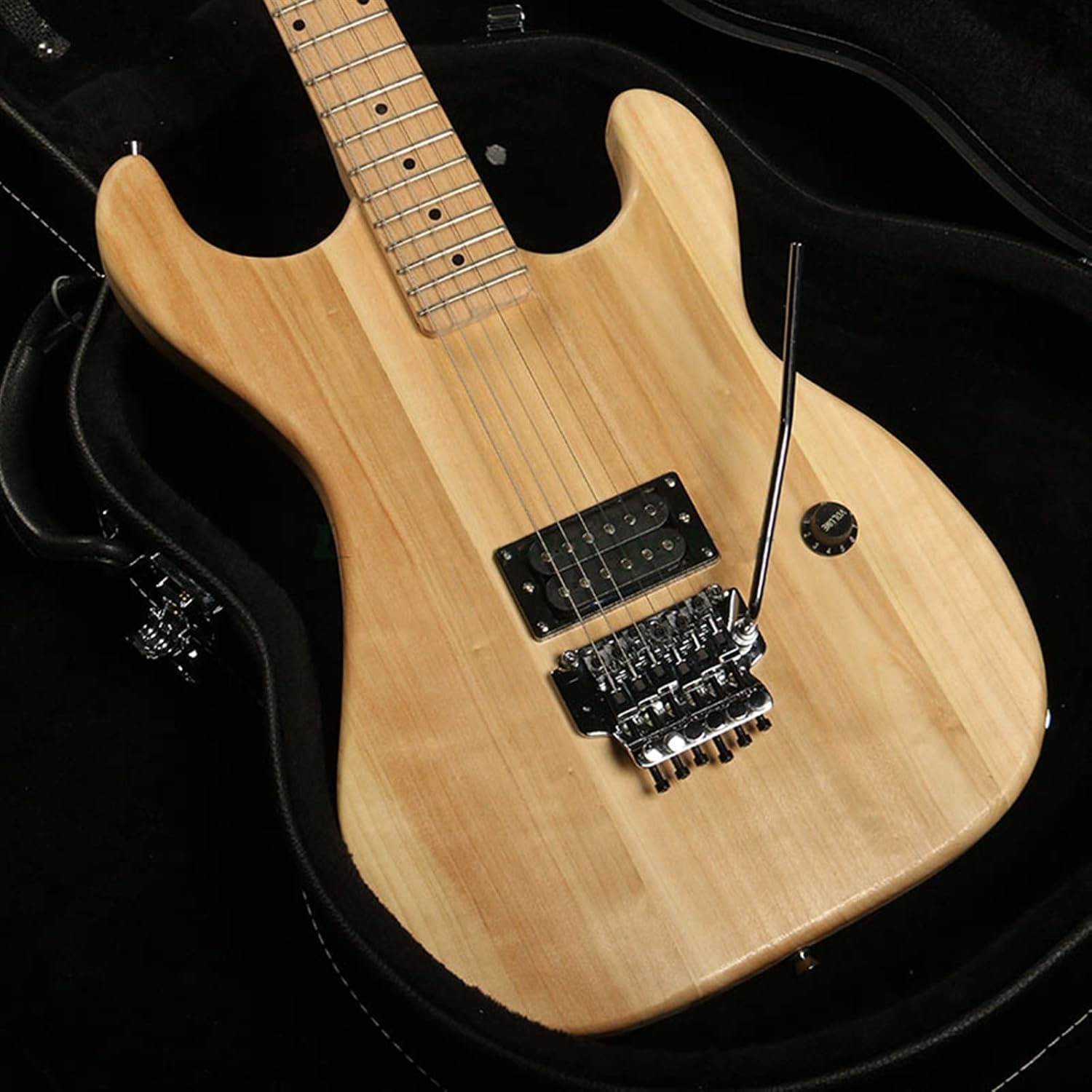 TSTS Unfinished Electric Guitar DIY Kits Maple Neck Fingerboard Build Your Own Electric Guitar Unfinished Electric Guitar Kit