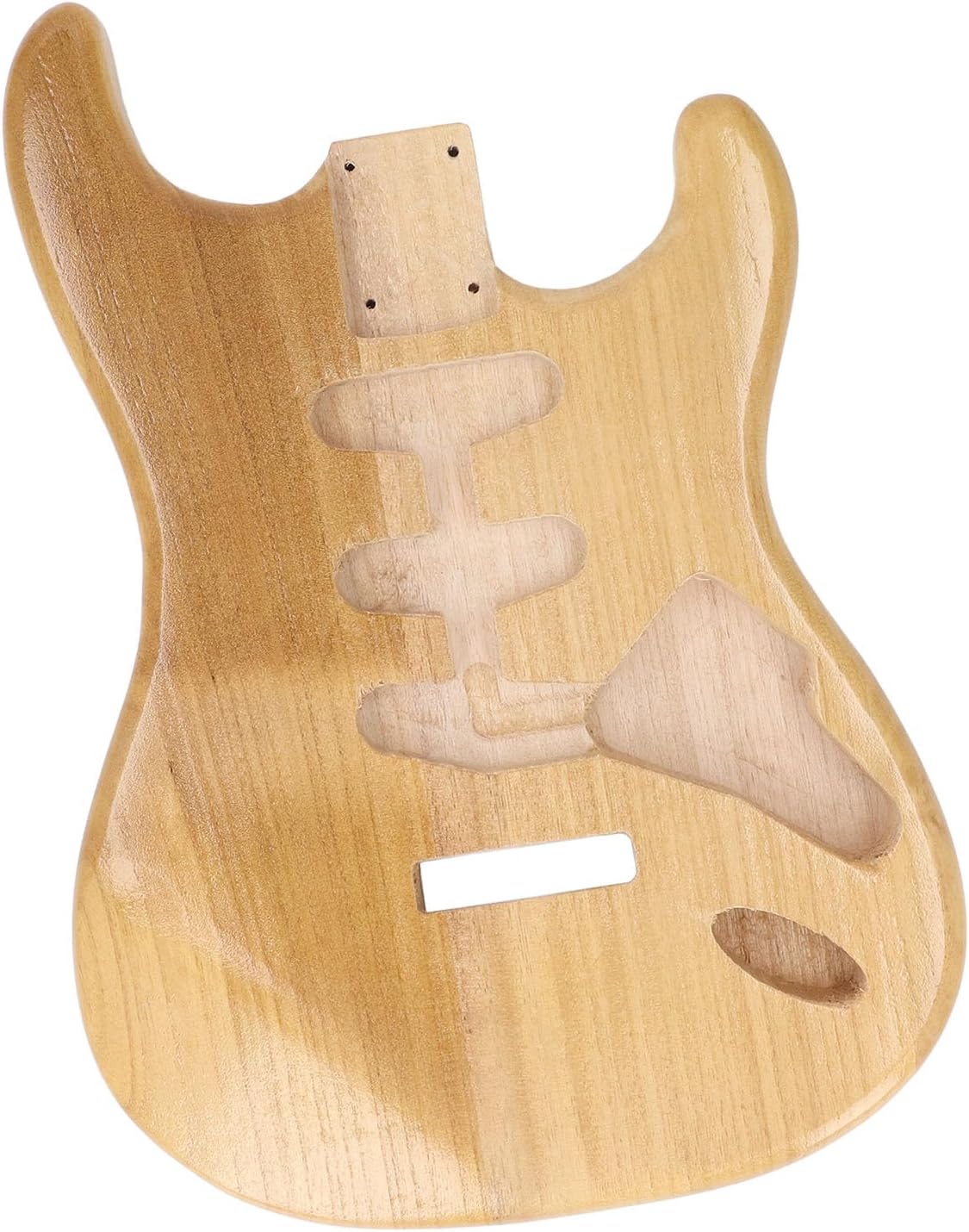 Unfinished Guitar Body, Walnut Wood Blank Triple Single Pickup Hole Electric Guitar Replacement
