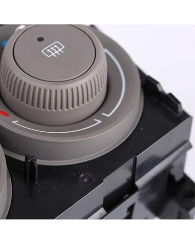 Temperature Adjustment Knob Heating and Cooling Air Conditioning Switch Panel Climate Control HVAC (Grey)
