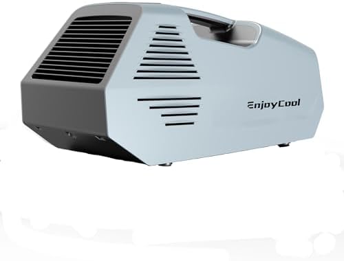 Tent Air Conditioner Portable，Tent Air Conditiones，24V 222W Low Power air conditioners Air Conditioners Portable，Idea for RV Van Life Camping Tent RV Air Conditioner no windows needed blue