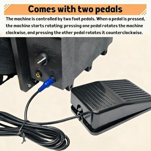 Electric Wool Felt Drum Carder with Foot Pedal Fast Fiber Blending, Impurity Removal, Color Mixing Combing Machine for and Wool Crafting