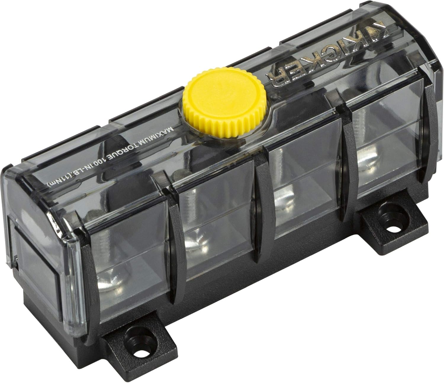 Kicker 47KMFDB3 ABYC Compliant Fuse Holder Distribution Block & 47KMDB3 Ground Distribution Block Bundle