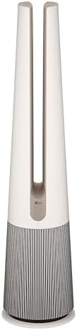 LG PuriCare AeroTower Air Purifier Fan with Heating Mode for Home, Large and Small Room, Bedroom, with True HEPA Filter, Multiple Airflow Options, WiFi, Air Quality Monitor, Low Noise, NanoFiber