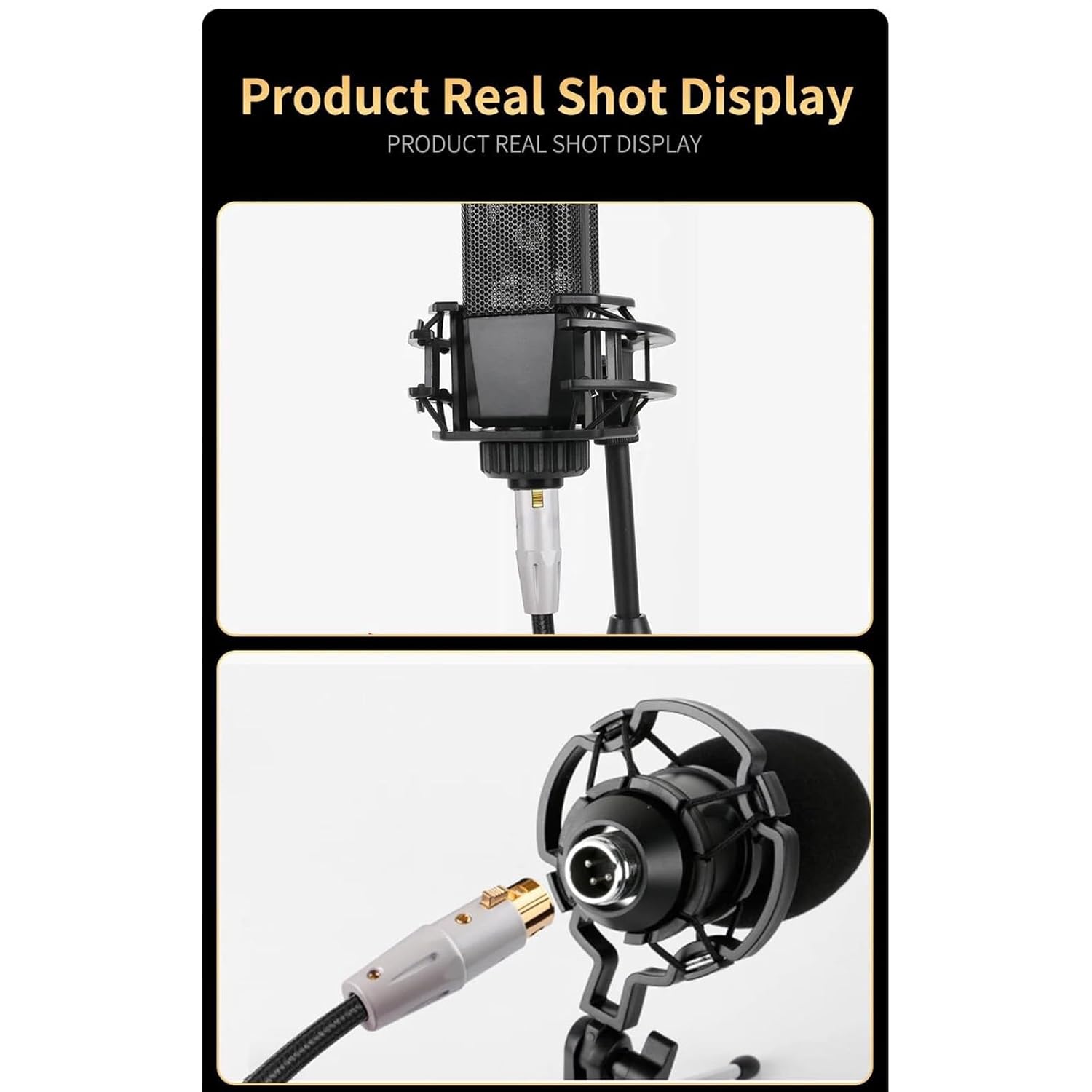 Guitar Audio Cable 3.5mm to XLR 3-Pin Female Microphone Cable XLR to AUX Adapter 3.5 for Speaker Guitar Mixer Amplifier Computers(2m)