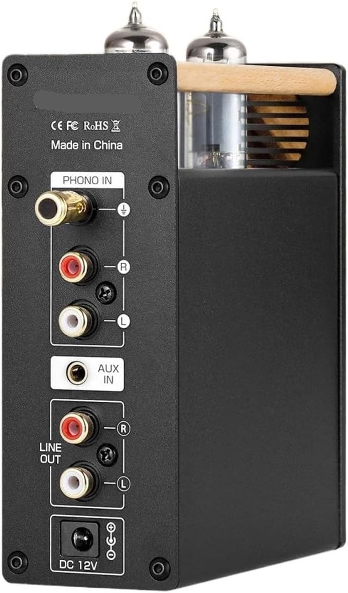 T3 Plus Mini Vacuum Tube Preamplifier MM/MC Phono Preamplifier Desktop Headphone Amplifier