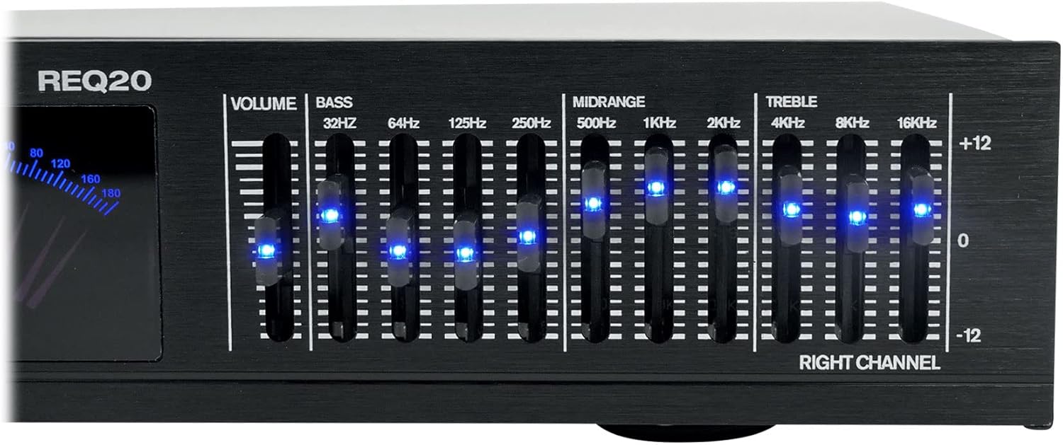 Rockville REQ20 Dual 10 Band Graphic Equalizer 19