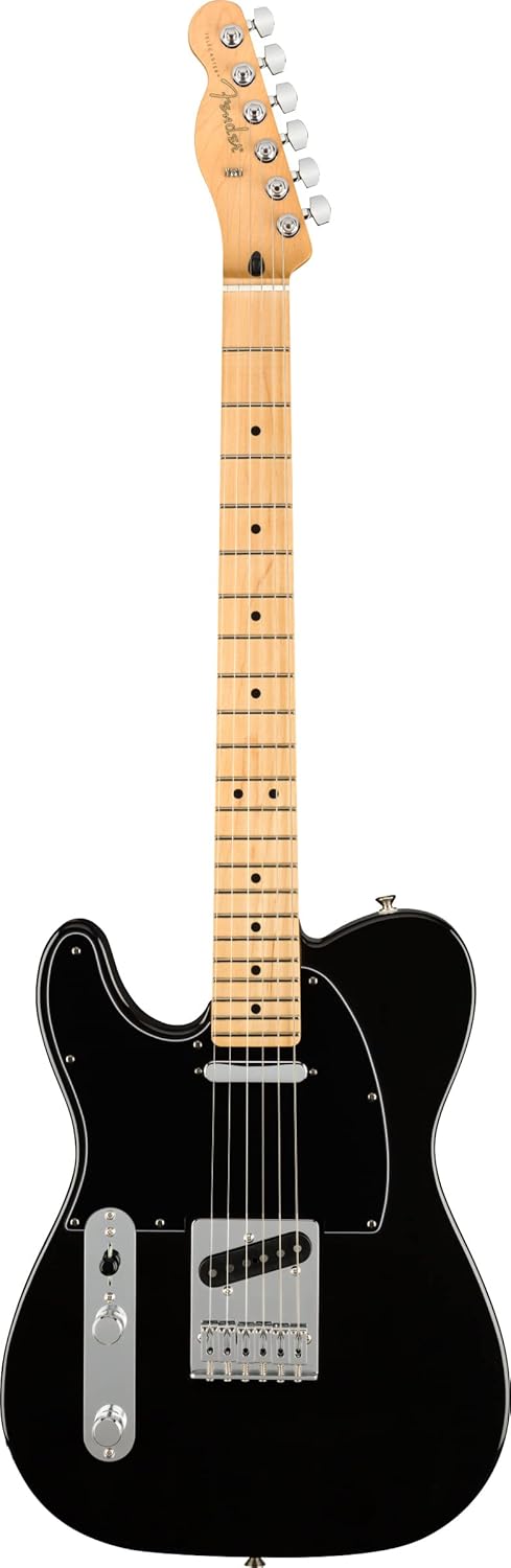 Fender Player Telecaster® Left-Handed - Black Bundle with Premium Tweed Case, Instrument Cable, Tuner, Guitar Strap, Extra Strings and Austin Bazaar Guitar Essentials DVD