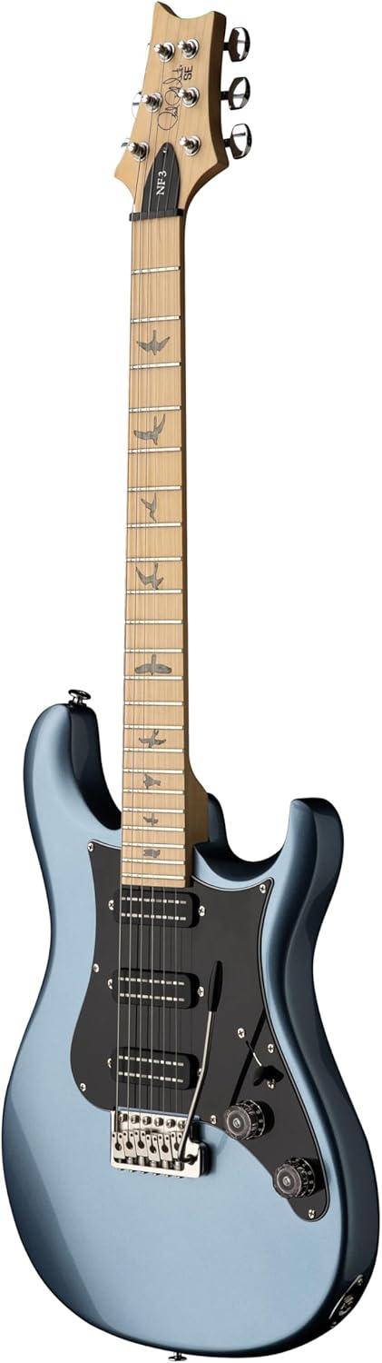 PRS SE NF3 Maple Fretboard, Ice Blue Metallic with Gig Bag