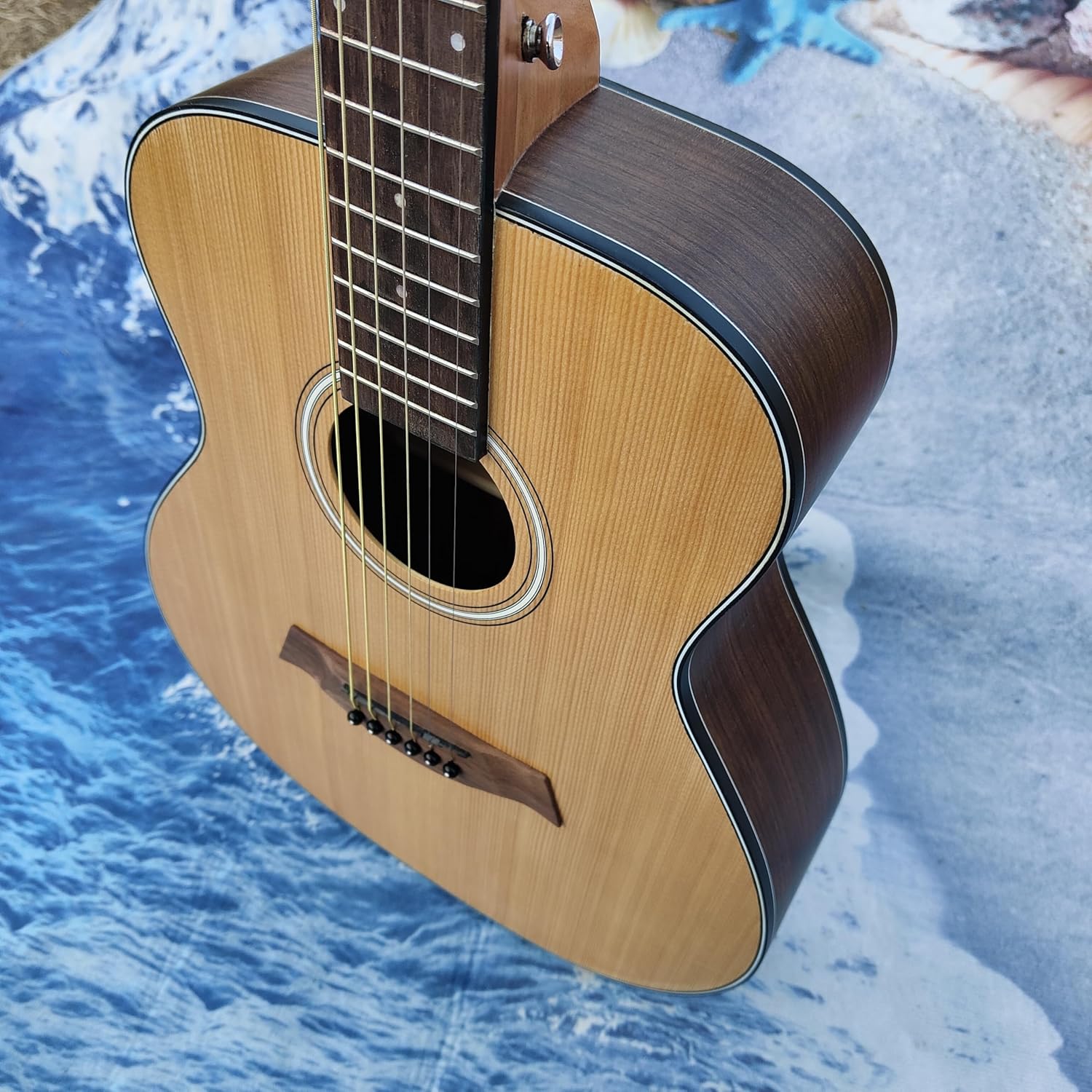 Acoustic Guitar, 36 inch, Natural Spruce Top with Rosewood Bridge