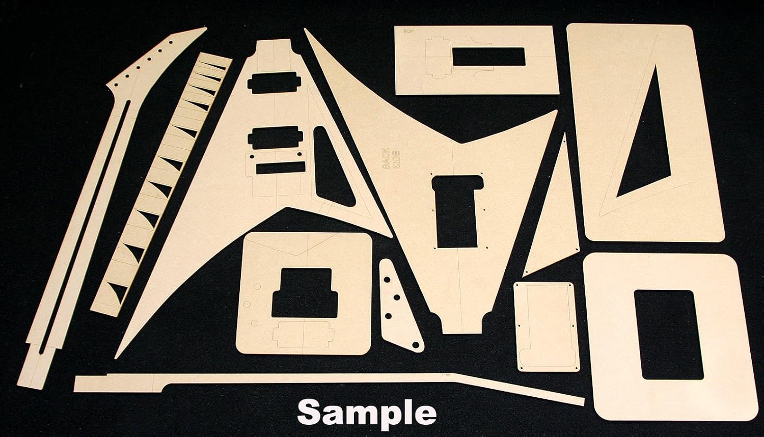 Electric Guitar Routing Template - DELUXE