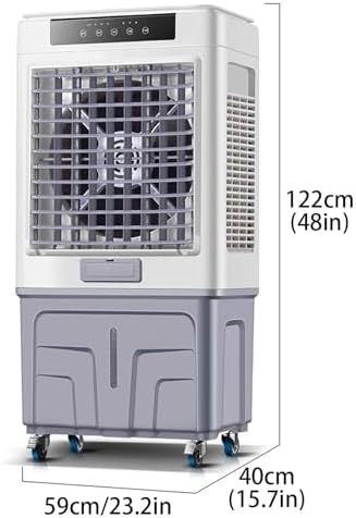 Evaporative Air Cooler, Portable Air Conditioner with Quiet 3 Wind Speeds, Personal Swamp Cooler for Room Office Factory
