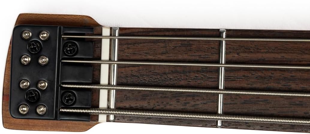 EART BW-4 4 String Bass Electric Guitar Bass Headless Bridge Tuning System,Full Size Roasted Mahogany Body, MB4 Active Pickups Right Handed