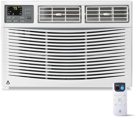 Window Air Conditioner 8,000 BTU, Smart Window AC Unit with WiFi & App Control, 24-Hour Timer, Energy-Saving ECO & Sleep Mode, Quiet Cooling for Rooms up to 350 Sq.Ft.