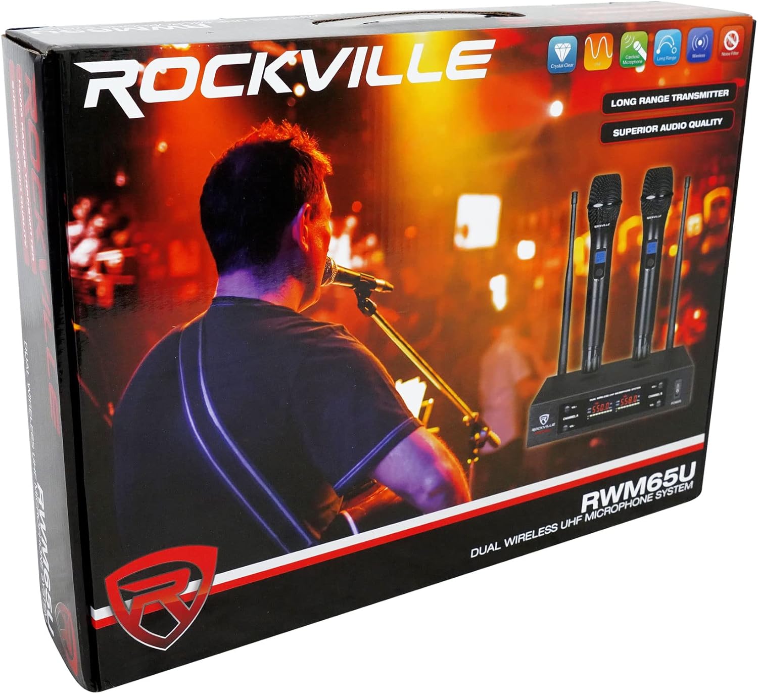Rockville RPG2X10 Powered Bluetooth Mixer+(2) 10