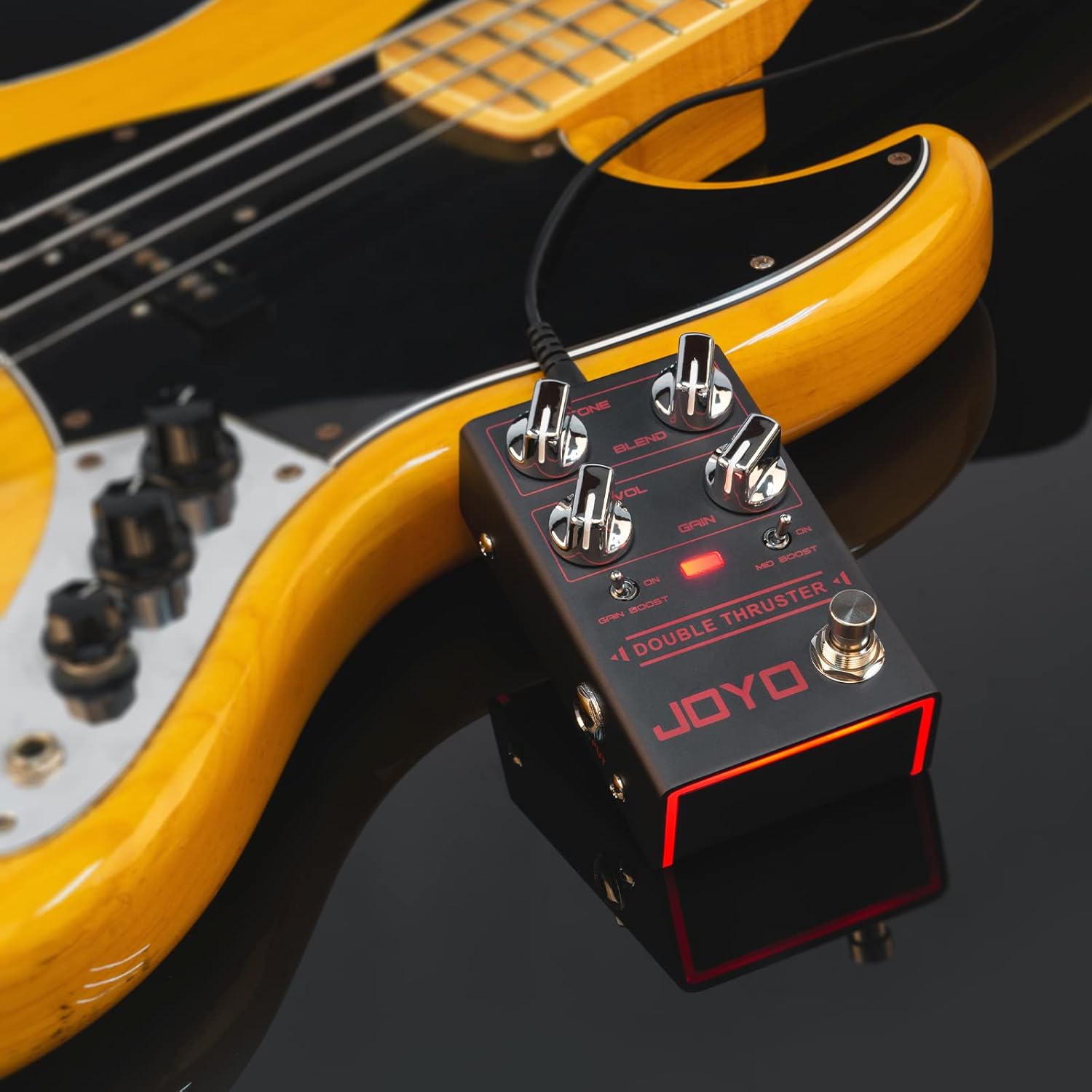 JOYO R-26 Bass Overdrive Amp Simulator Pedal, R-27 Bass Compressor Effect Pedal and R-28 Bass High Gain Overdrive Pedal