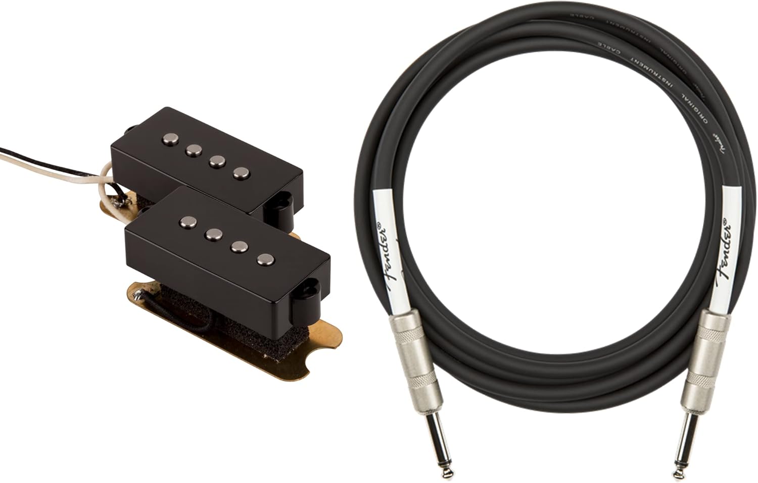 Fender Pure Vintage '62 Precision Bass Pickups Bundle with Instrument Cable