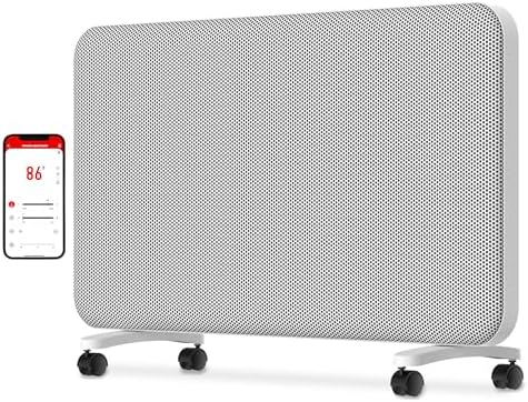 Graphene Convection Panel Infrared Space Heater for Indoor Use Large Room, 1500W Heater with Thermostat, Portable Stand Wall Mounted, Smart WiFi App Control Energy Saving,Work with Tuya